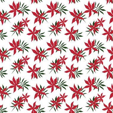 Tropikal çiçek desensiz arkaplan