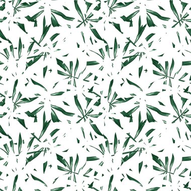 Renkli Tropikal Çiçeksiz Desen