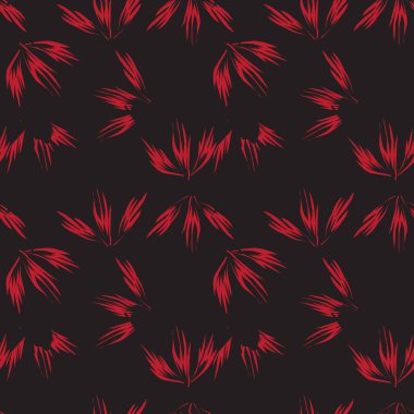 Renkli Tropikal Çiçeksiz Desen