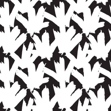 Soyut Renkli Fırça Vuruşları Kusursuz Desen