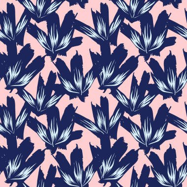 Renkli Tropikal Çiçeksiz Desen