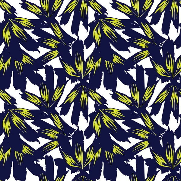 Modèle floral tropical coloré sans couture — Image vectorielle