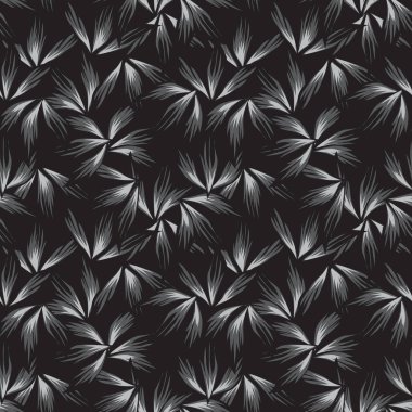 Renkli Tropikal Çiçeksiz Desen