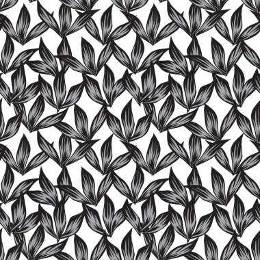 Renkli Tropikal Çiçeksiz Desen