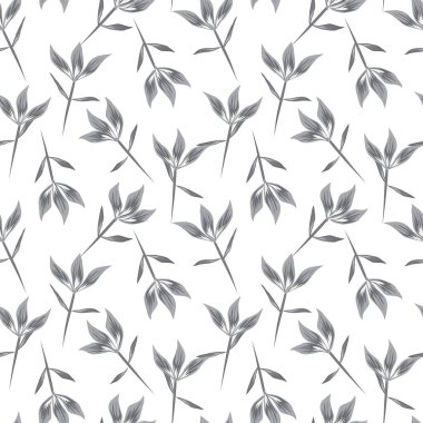 Renkli Tropikal Çiçeksiz Desen