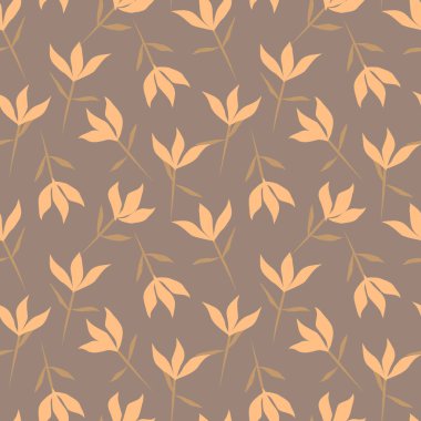 Renkli Tropikal Çiçeksiz Desen