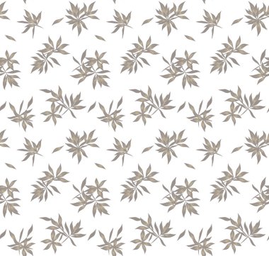 Renkli Tropikal Çiçeksiz Desen