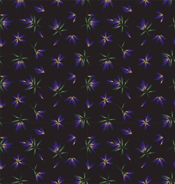 Renkli Tropikal Çiçeksiz Desen