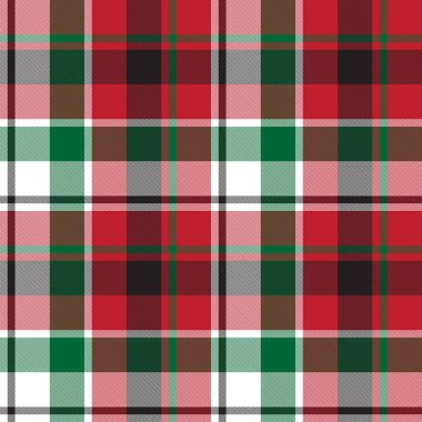 Klasik Modern Ekose Tartan Kusursuz Desen