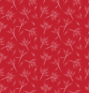 Tropikal bitkisel çiçek desensiz.