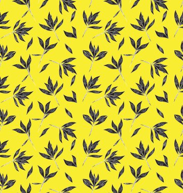 Tropikal bitkisel çiçek desensiz.