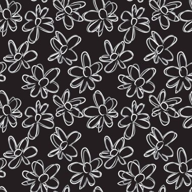 Tropikal bitkisel çiçek desensiz.