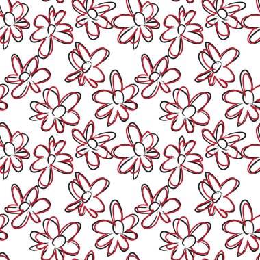 Tropikal bitkisel çiçek desensiz.