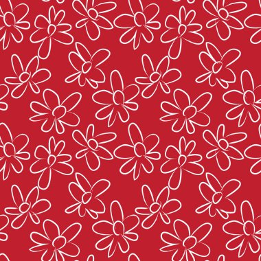 Tropikal bitkisel çiçek desensiz.