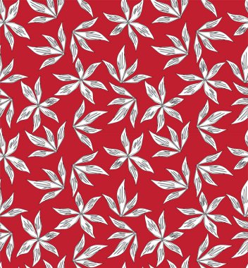 Tropikal bitkisel çiçek desensiz.