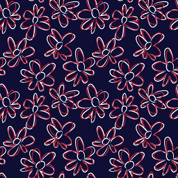 Tropical botanical Floral seamless Pattern — 스톡 벡터
