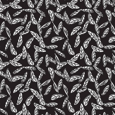 Soyut Botanik Yapraksız Desen