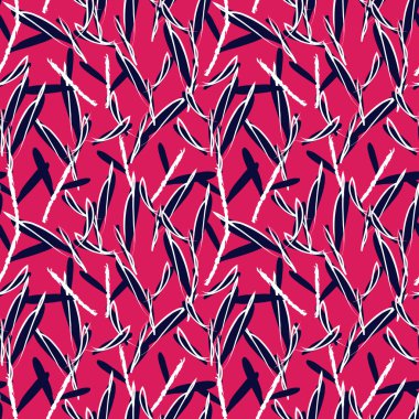 Soyut Botanik Yapraksız Desen