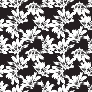 Soyut Fırça darbesi Çiçeksiz Desen