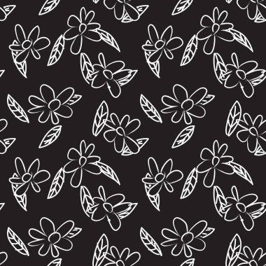 Soyut Fırça darbesi Çiçeksiz Desen