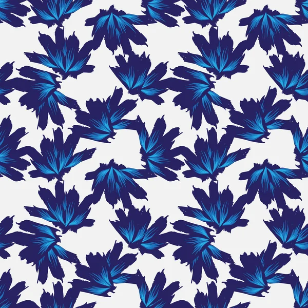 Аннотация Brushstroke Floral seamless Pattern — стоковый вектор