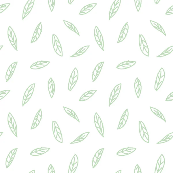 Modèle sans couture feuille botanique abstraite — Image vectorielle