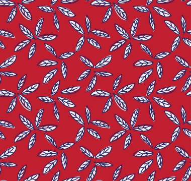 Soyut Botanik Yapraksız Desen