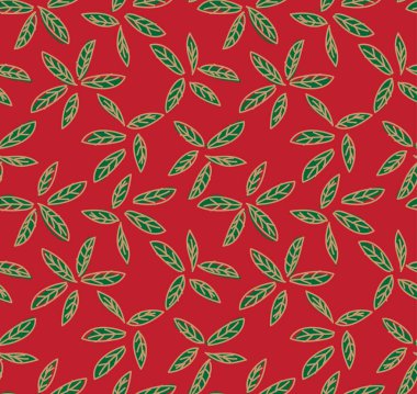 Soyut Botanik Yapraksız Desen