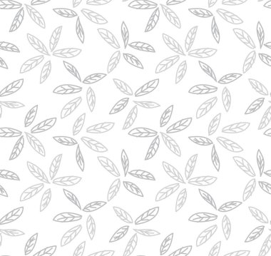 Soyut Botanik Yapraksız Desen