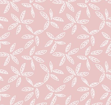 Soyut Botanik Yapraksız Desen