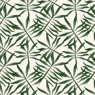 Tropikal bitkisel çiçek desensiz.