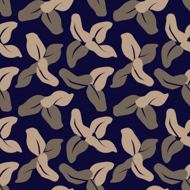 Soyut Botanik Çiçeksiz Desen