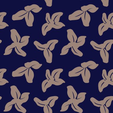 Soyut Botanik Çiçeksiz Desen