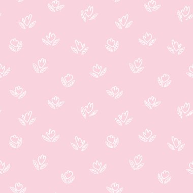 Soyut Botanik Çiçeksiz Desen