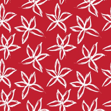 Soyut Fırça Vuruşları Çiçeksiz Desen