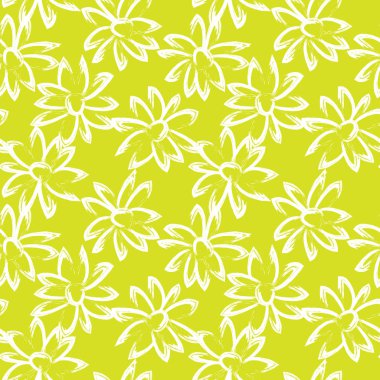 Soyut Fırça Vuruşları Çiçeksiz Desen