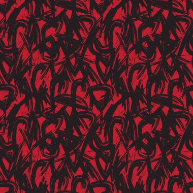 Soyut Fırça Vuruşları Kusursuz Desen