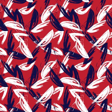 Soyut Fırça Vuruşları Kusursuz Desen