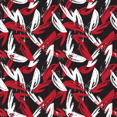 Soyut Fırça Vuruşları Kusursuz Desen