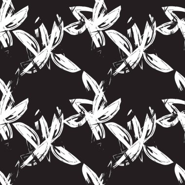 Soyut Fırça Vuruşları Kusursuz Desen