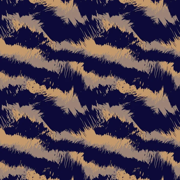 Abstract Brush Strokes Seamless Pattern — 스톡 벡터