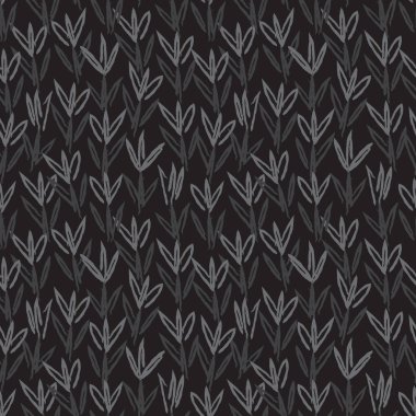 Soyut Fırça Vuruşları Çiçeksiz Desen