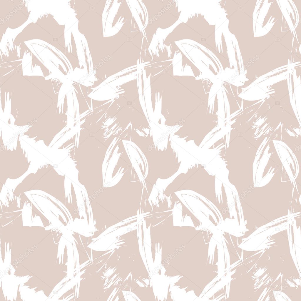 Abstract Brush Strokes Seamless Pattern