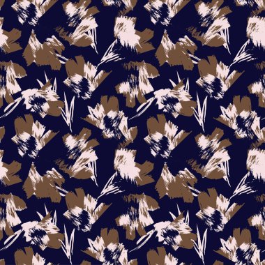 Soyut Fırça Vuruşları Kusursuz Desen