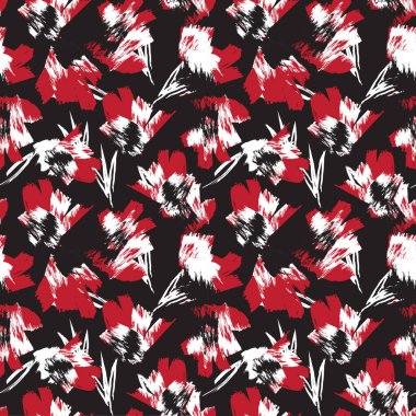 Soyut Fırça Vuruşları Kusursuz Desen