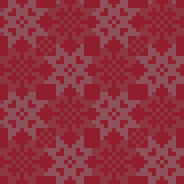 Christmas Snowflakes Fair Isle Seamless Pattern — ストックベクタ