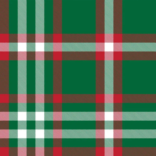 Classic Modern Plaid Tartan Seamless Pattern — Stock Vector