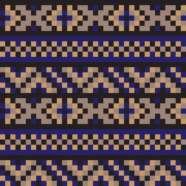 Moderne etnisk Fair Isle sømløse mønster – Stock-vektor