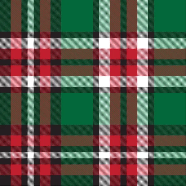 Classic Modern Plaid Tartan Seamless Pattern — Stock Vector