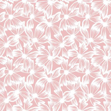 Moda baskıları, mayo, arka plan, web siteleri, duvar kağıtları, el sanatları için uygun bir botanik fırça darbesi deseni.